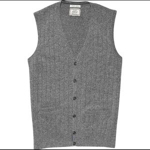 Jos A Banks Men’s Ribbed knit sweater vest. L NWT